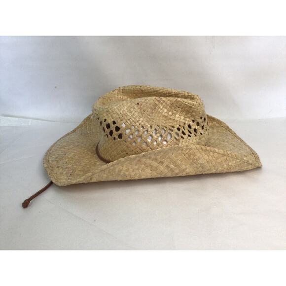 Stetson Men's Natural Shapeable Raffia Straw Cowboy Hat Size XS - Picture 4 of 8